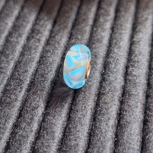 Trollbeads - Turquoise Braid Murano Glass